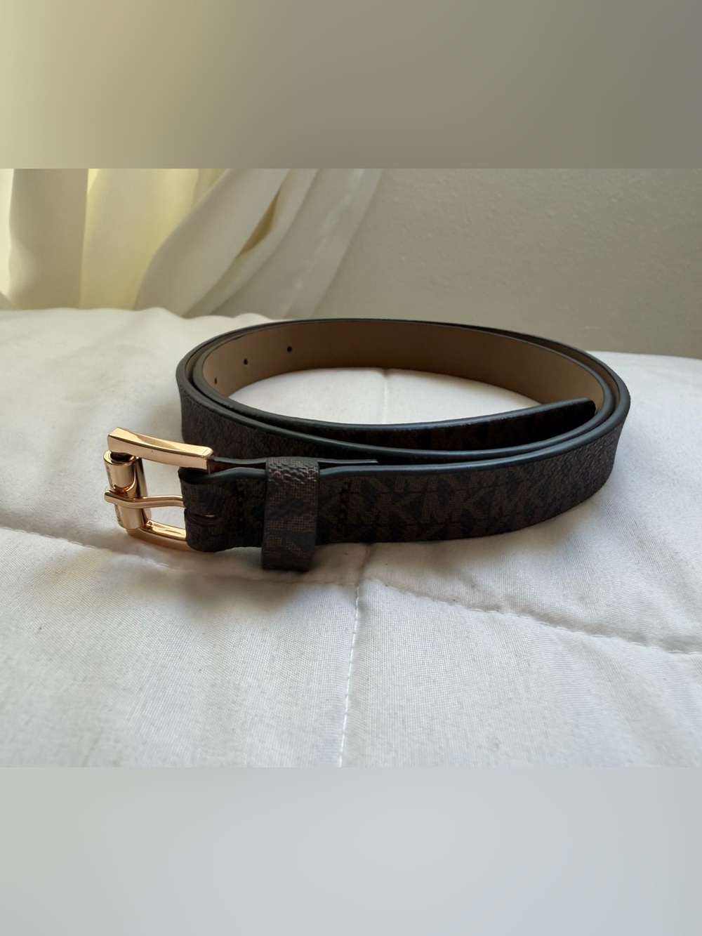 Michael Kors Women’s Signature Canvas Brown Belt